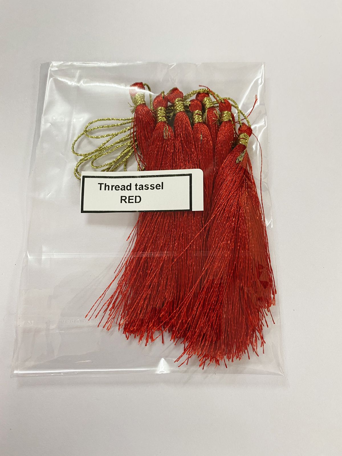 Thread Tassels – 10 Pieces – Red