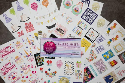 Tag Sheet – A4 Size- 10 sheets