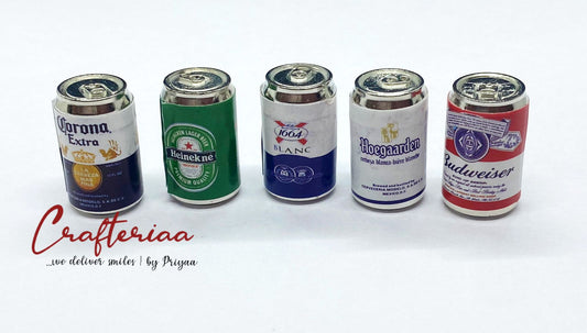 Beer Can Drinks Miniature – 5 pieces , Design 432