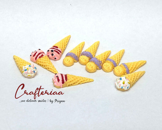 Ice Cream Cones Miniature, 10 pieces, Design 460