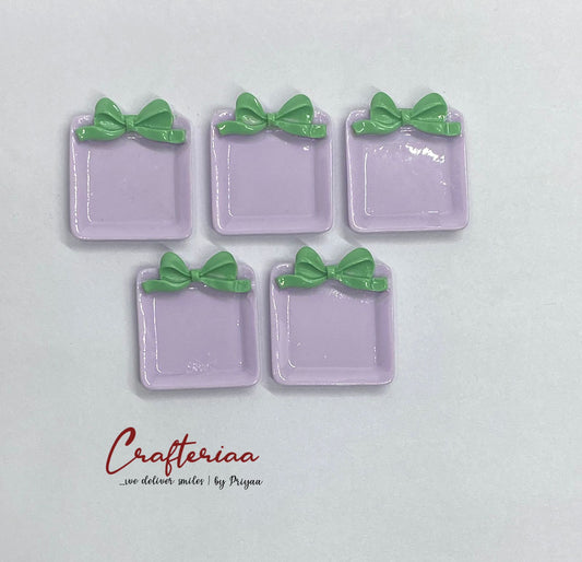 Plates Miniature, 5 pieces, Design 470, Purple
