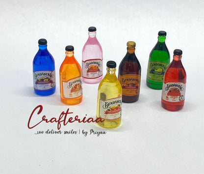 Bottles Miniature, 7 pieces, Design 484