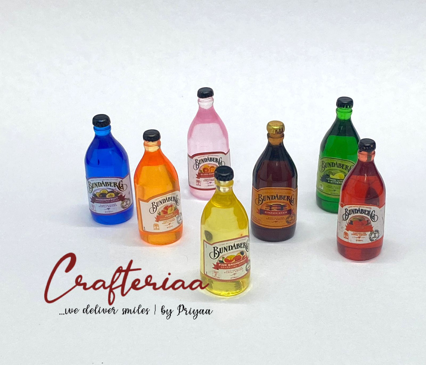 Bottles Miniature, 7 pieces, Design 484