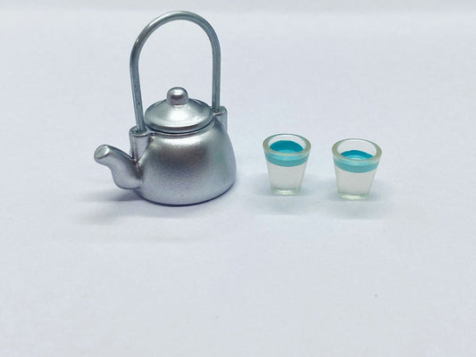 Kettle Glass Set Miniature, 4 pieces, Design 507