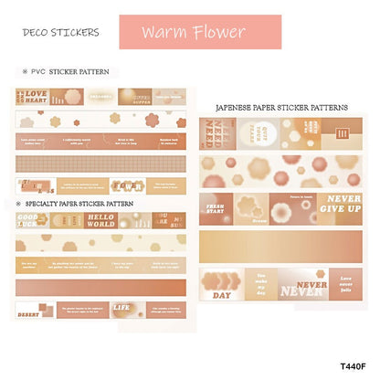 DECO LONG STICKER – Warm Flower – CPJ342