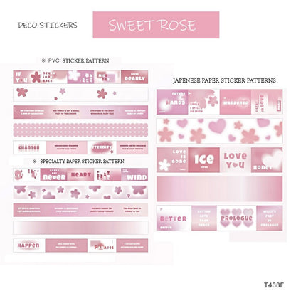 LONG STICKER- Sweet Rose- CPJ344