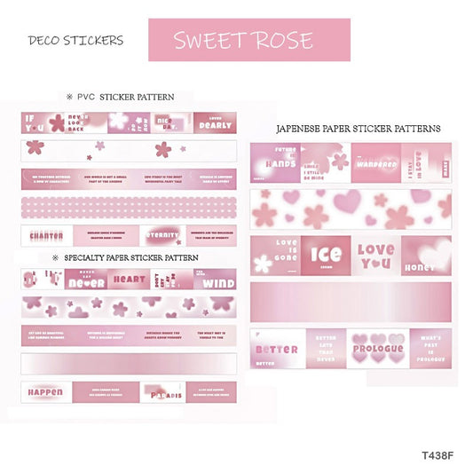 LONG STICKER- Sweet Rose- CPJ344