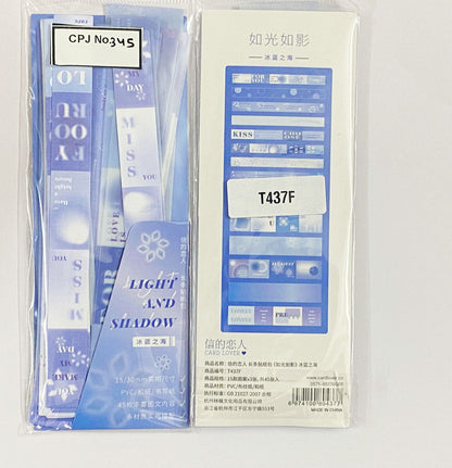 DECO LONG STICKER- Ice Blue Sea – CPJ345