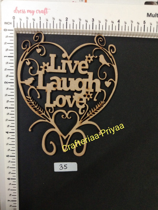 Live Love Laugh-1 piece