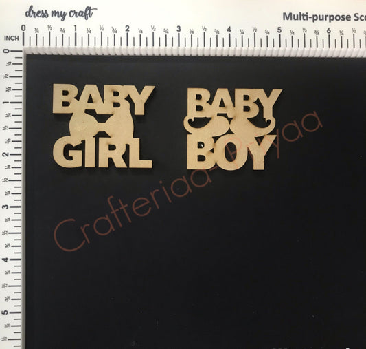Baby Girl and Baby Boy-1 piece each