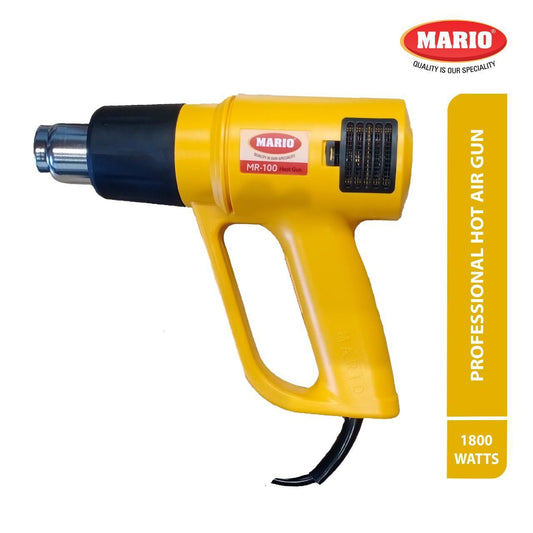 MARIO MR 100 Professional Heavy Duty Plastic 1800 Watts Hot Air Gun (Yellow) – FREE SHIPPING