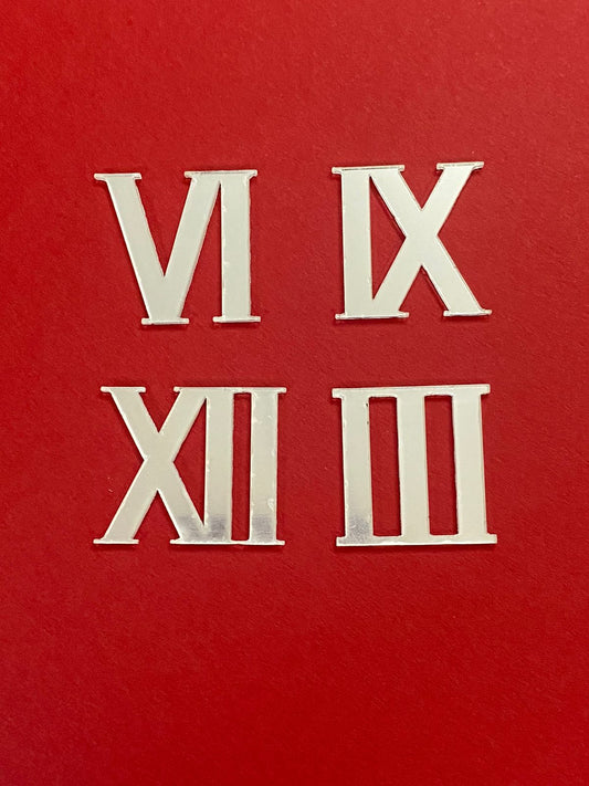 Acrylic Roman numbers – Silver
