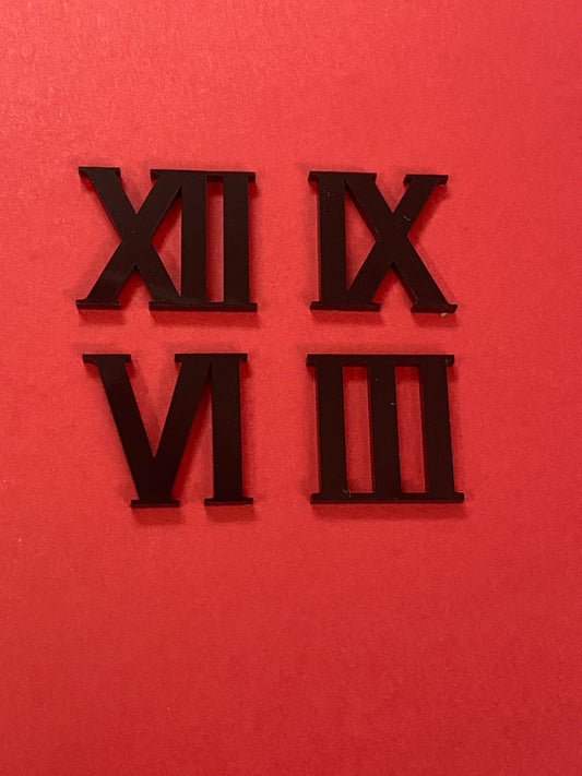 Acrylic Roman numbers – Black