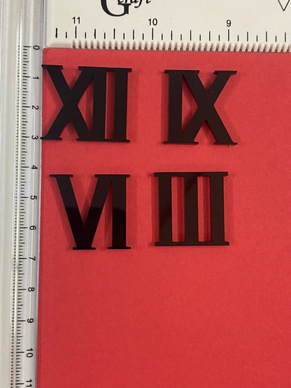 Acrylic Roman numbers – Black