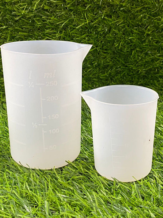 Silicone Resin Measuring Cups 100 ml +250 ml Set