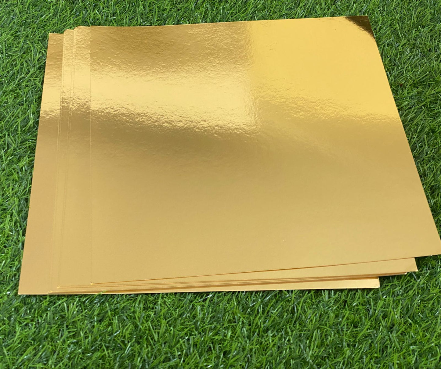 Gold Mirror Cardstock 250 GSM- 10 Sheets- 12×12 inch