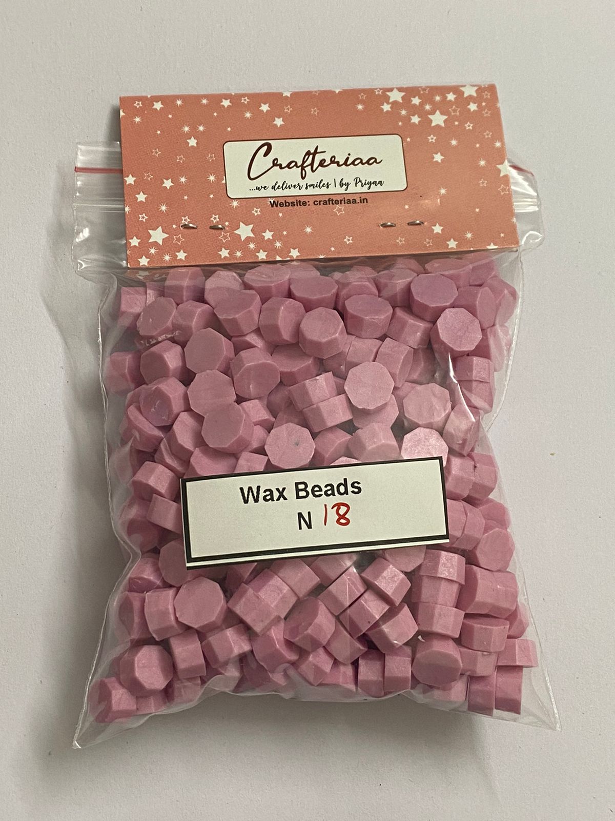 Wax Seal Beads- 100 gm- Shade N18 Pink