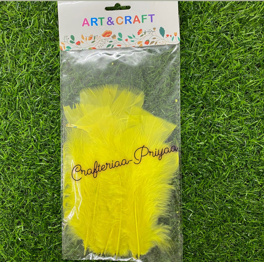 Soft Feathers- Yellow Color