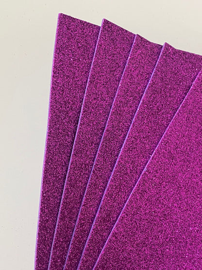 Glitter Foam Sheet- Pink