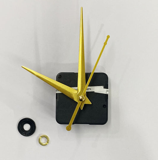 Clock Movement- 12 mm with hand set- 50 pieces