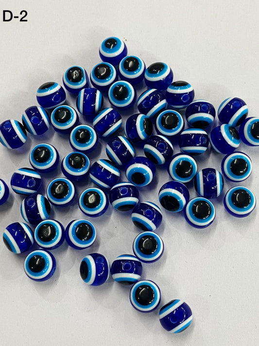 Evil Eye Beads- 50 pieces – Design 2
