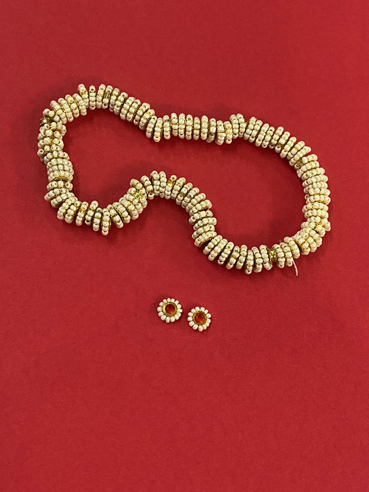 Rakhi Pearl Ring Beads- 100 pieces