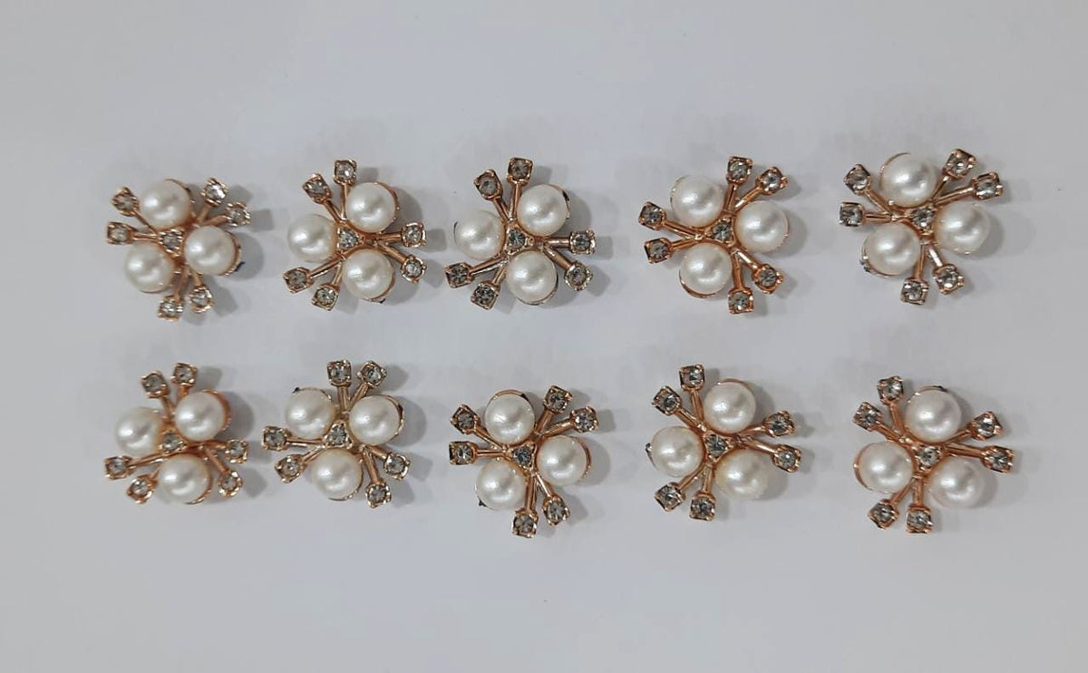 Pink Stone Button Pearl Stone / Button - 500 pieces | Crafteriaa