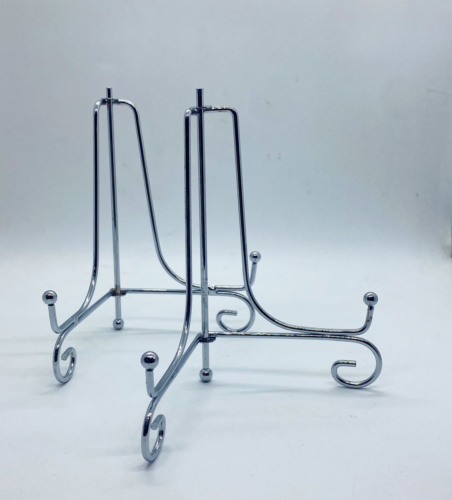 Metal Stand Foldable- 6 inch – 2 pieces- Silver