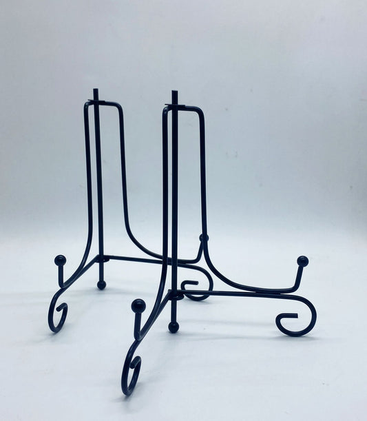 Metal Stand Foldable- 6 inch – 2 pieces- Black