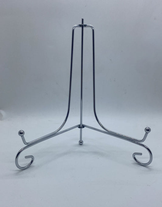 Metal Stand Foldable- 8 inch – 2 pieces- Silver