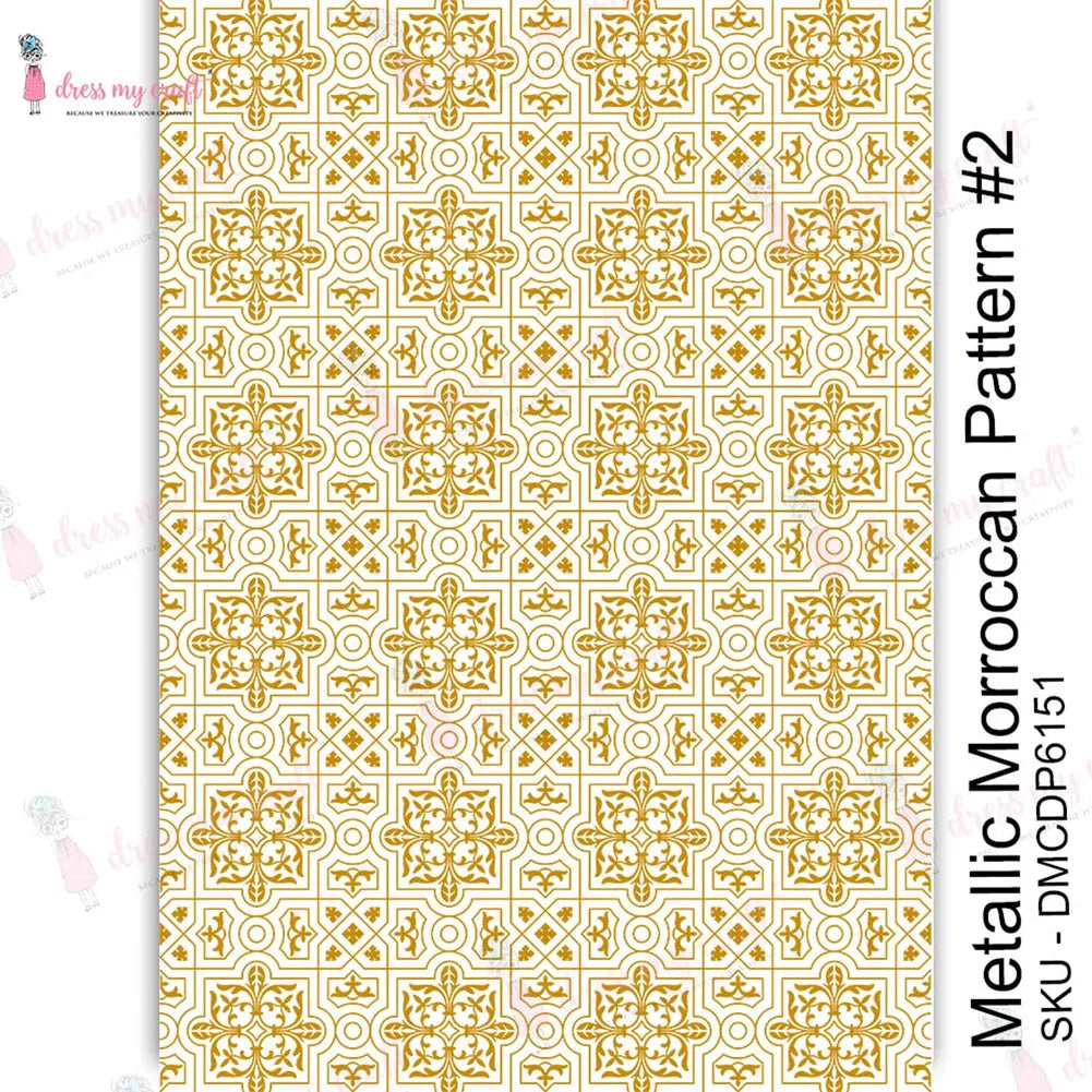 Metallic Morroccan pattern – Transfer Me