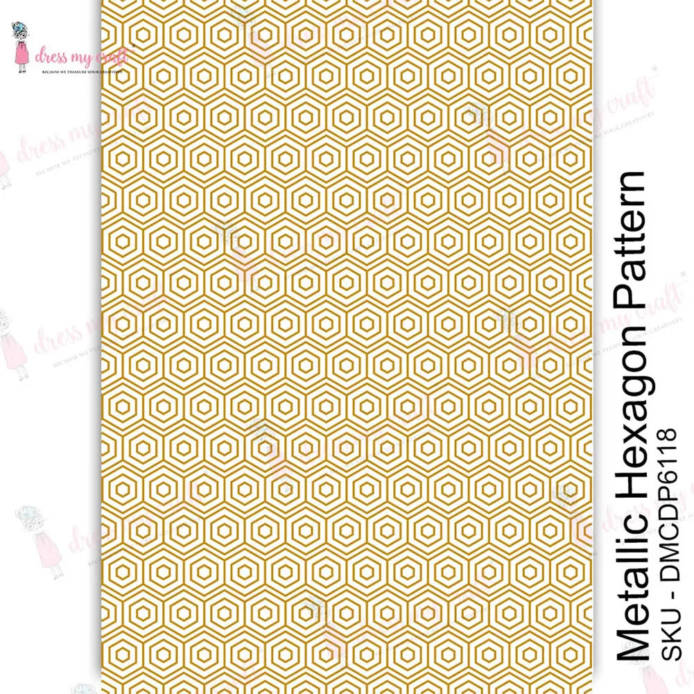 Metallic Hexagon Pattern – Transfer Me