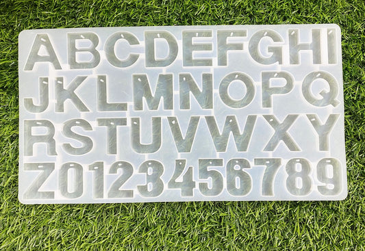 Mould- Design 468 Alphabets with hole