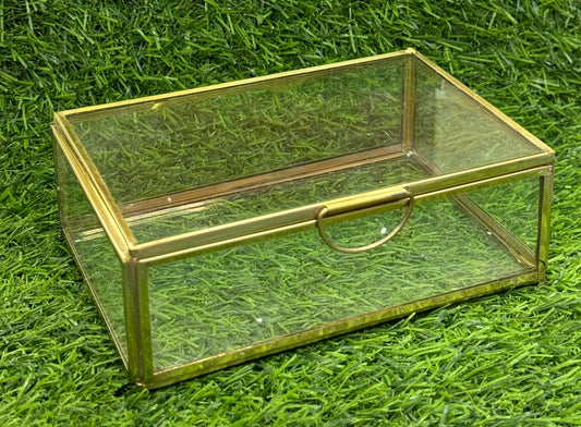 Vintage Glass Box – 6 x 4 x 2 inch