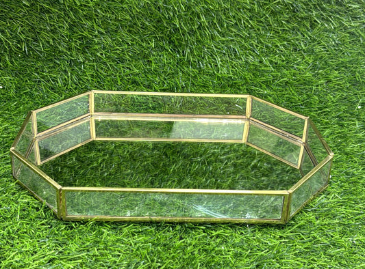 Vintage Glass Tray – 12 x 9 inch