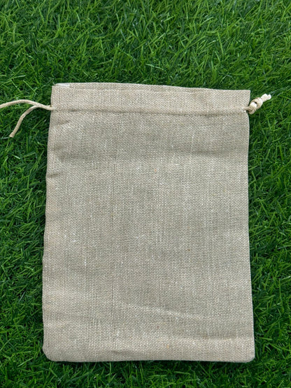 Jute Potli Bag - 6x9 inch  - 10 Pieces