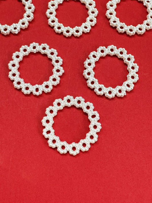 Floral Pearl Ring - 10 pieces