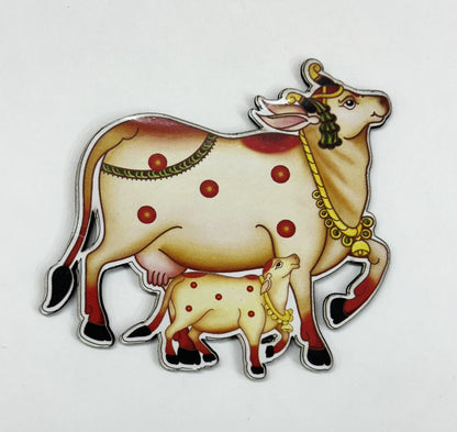 Pichwai Cow Cutout - 2 pieces , Design - 1