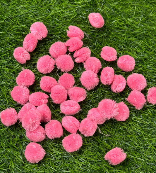 Pom Pom Balls - 250 gm - Pink