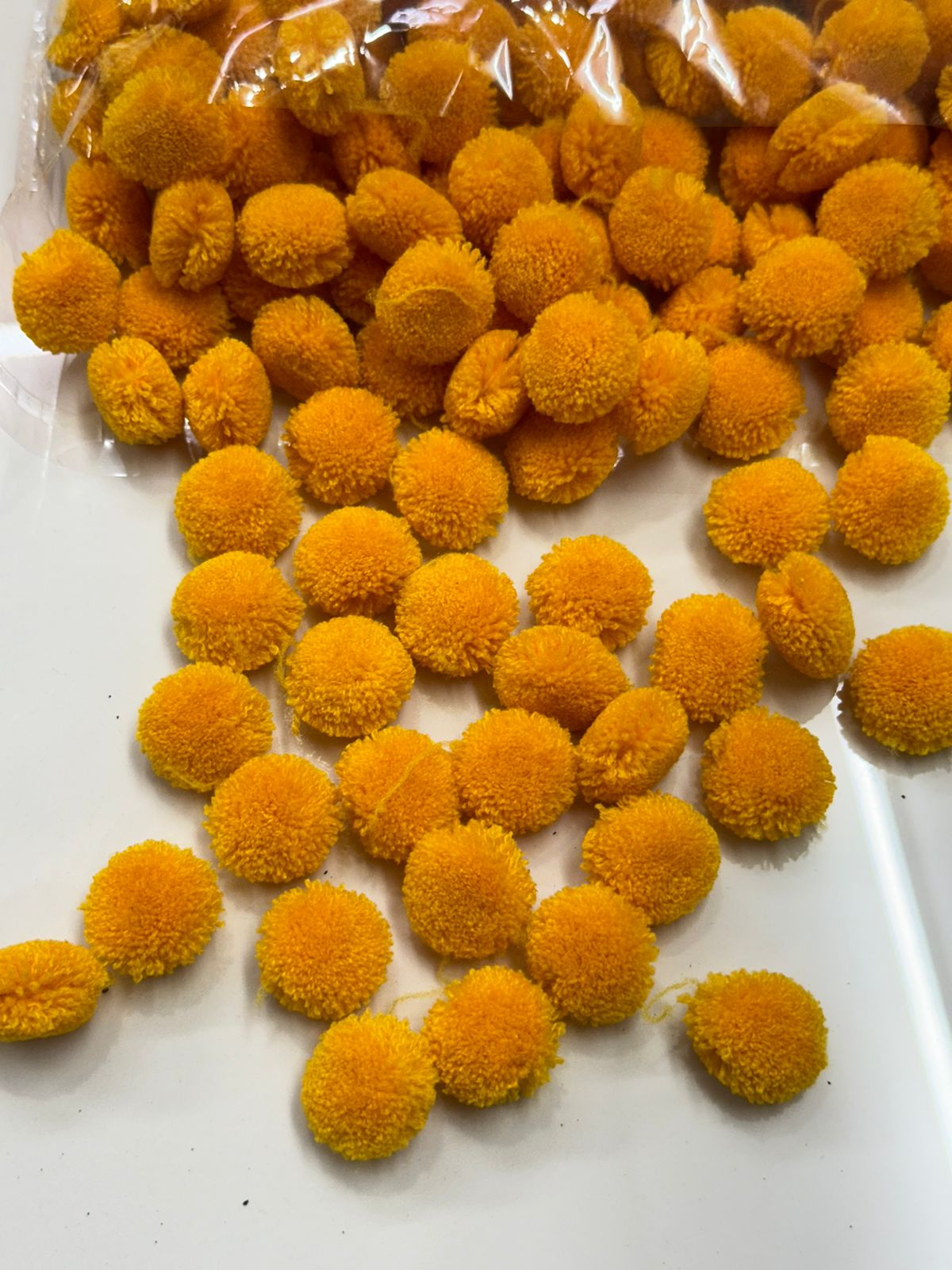 Pom Pom Balls - 250 gm - Yellow