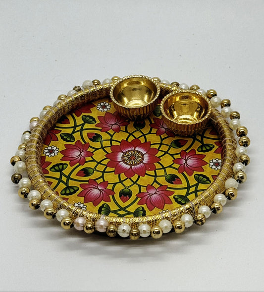 Ready To use Thali - 1 piece, Design -2