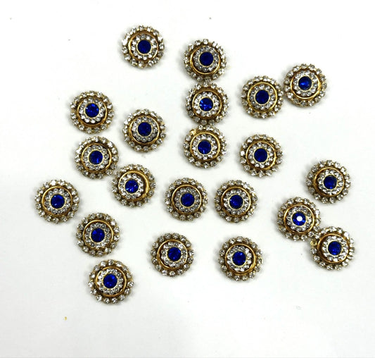 Buttons 10 pieces - Blue