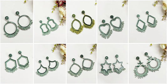 Earring Bezel Combo- 10 pairs