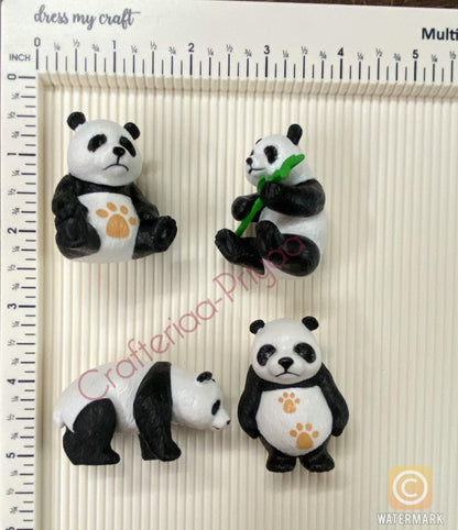 Panda Set Miniature- 4 pieces per set, O-11