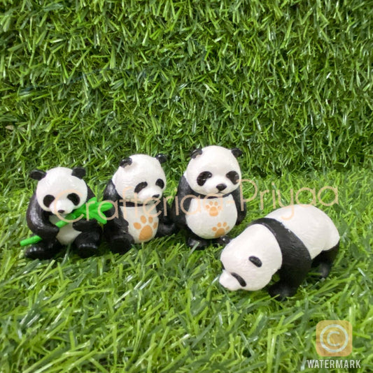 Panda Set Miniature- 4 pieces per set, O-11