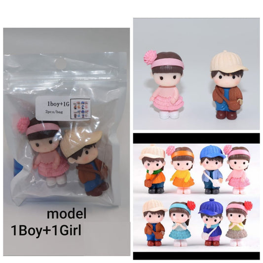 Couple Miniature- 2 pieces per set, 1 BOY+ 1 GIRL, O-13