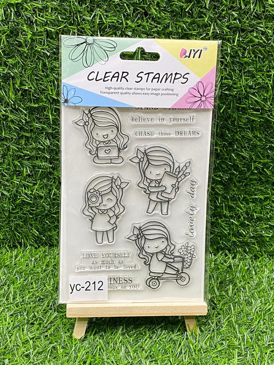 Clear Rubber Stamp- Elements- YC-212