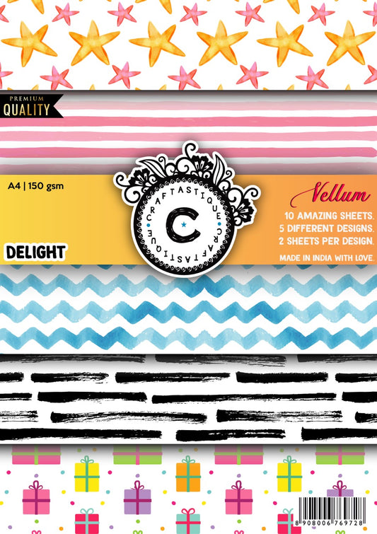 Delight- Printed Vellum- A4 size