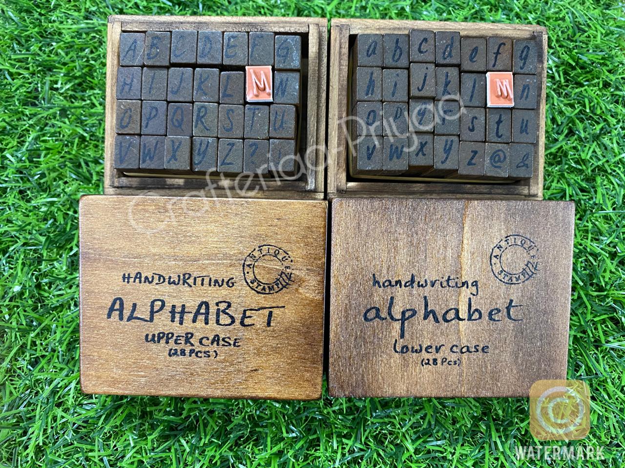 Alphabet Stamp set – Upper Case + Lower Case