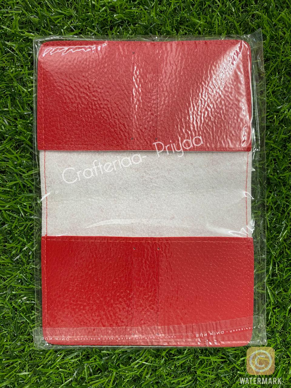 Passport Covers Set -1 Piece- Red